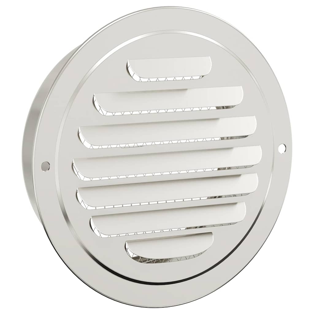 Levegő szellőzőfedél 4 pcs ezüst 125 mm rozsdamentes acél