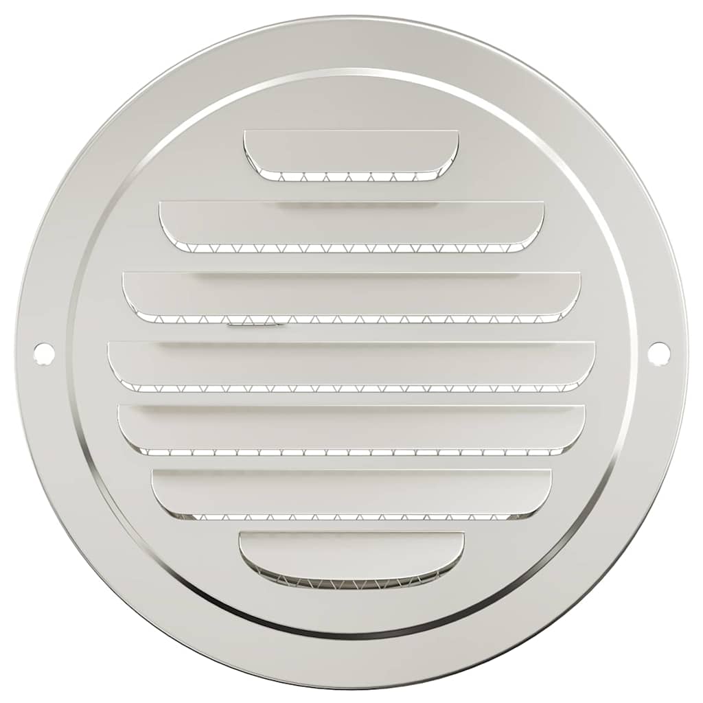 Levegő szellőzőfedél 4 pcs ezüst 125 mm rozsdamentes acél