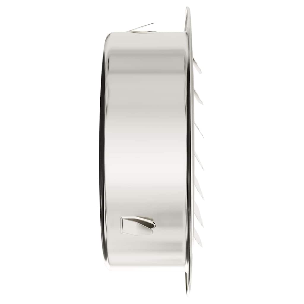 Levegő szellőzőfedél 4 pcs ezüst 125 mm rozsdamentes acél