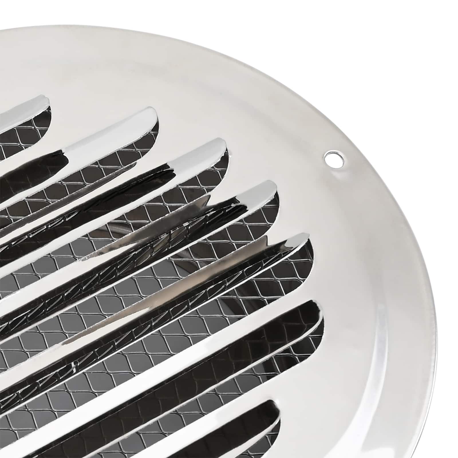 Levegő szellőzőfedél 4 pcs ezüst 150 mm rozsdamentes acél