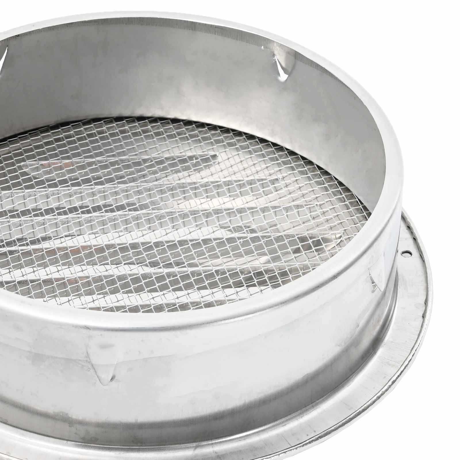 Levegő szellőzőfedél 4 pcs ezüst 150 mm rozsdamentes acél