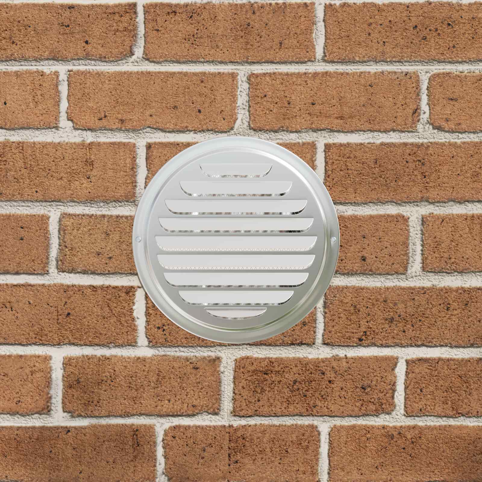 Levegő szellőzőfedél 4 pcs ezüst 150 mm rozsdamentes acél