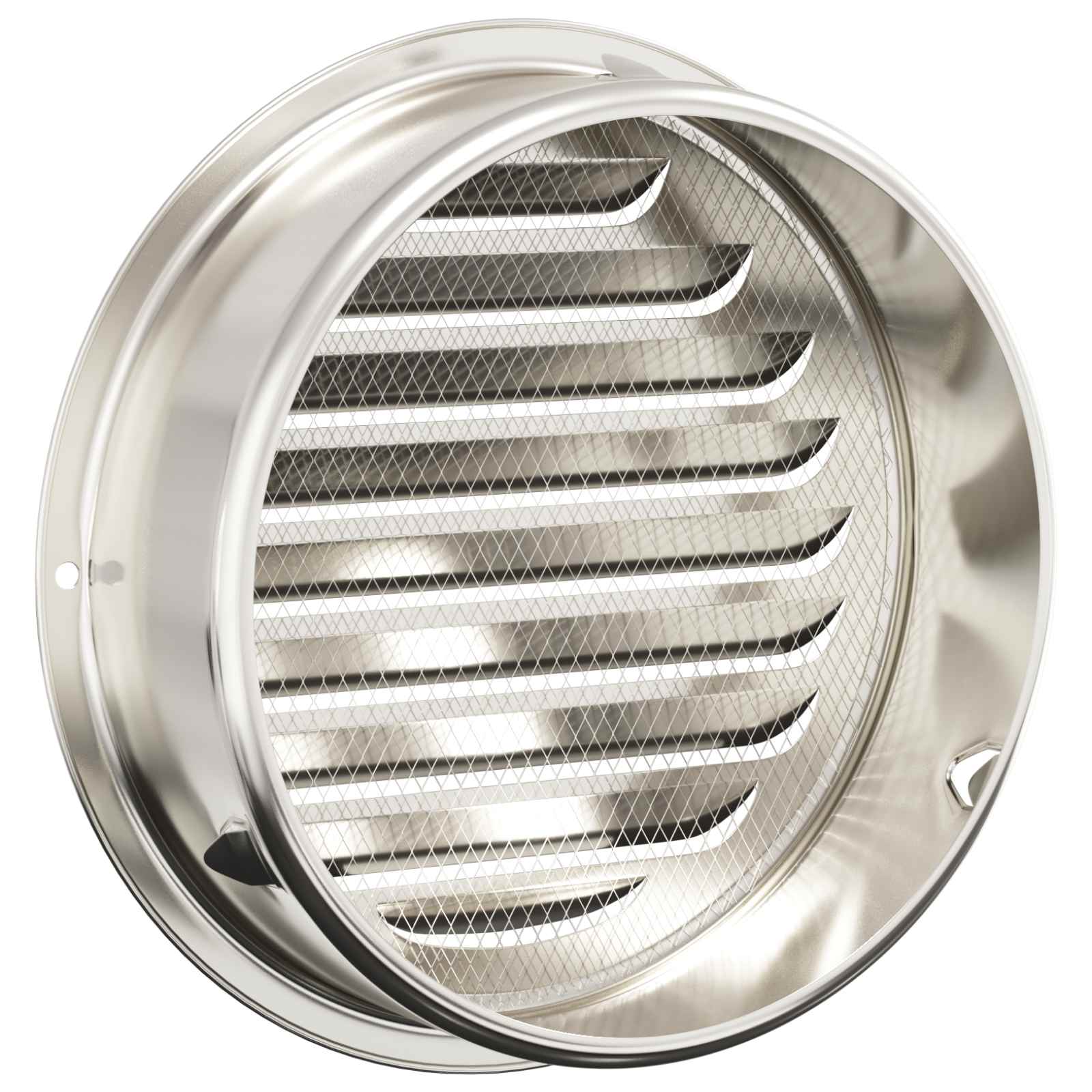 Levegő szellőzőfedél 4 pcs ezüst 150 mm rozsdamentes acél