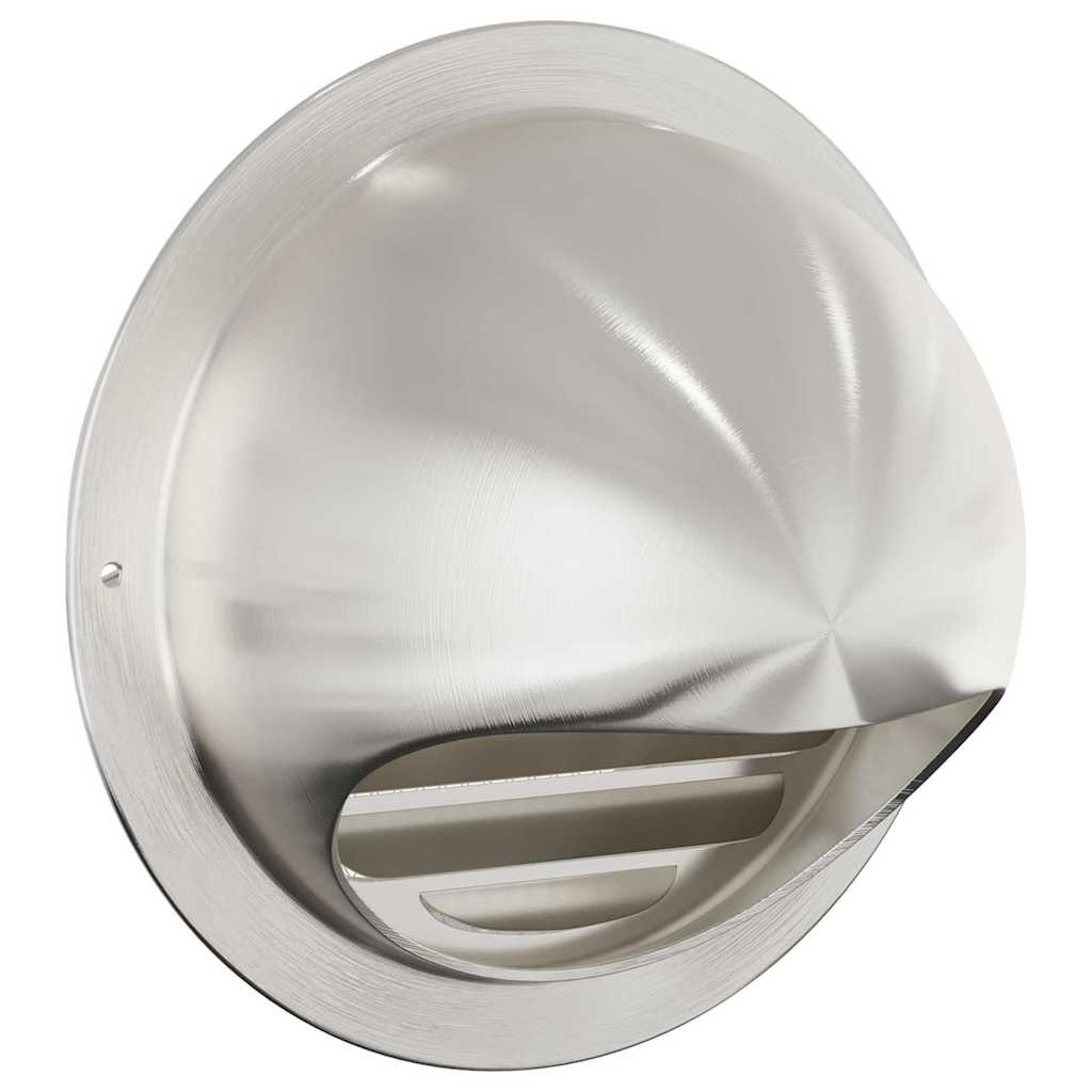 Levegő szellőzőfedél 2 pcs ezüst 150 mm rozsdamentes acél