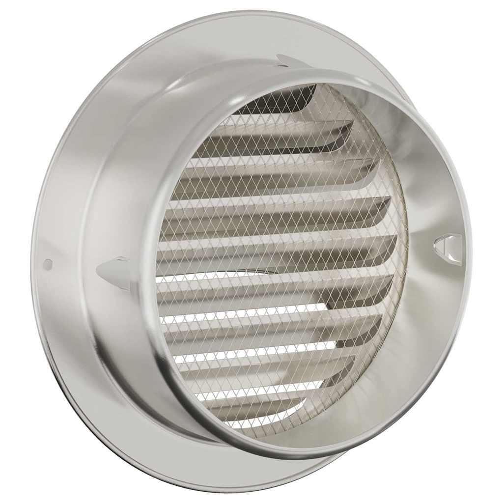 Levegő szellőzőfedél 2 pcs ezüst 150 mm rozsdamentes acél