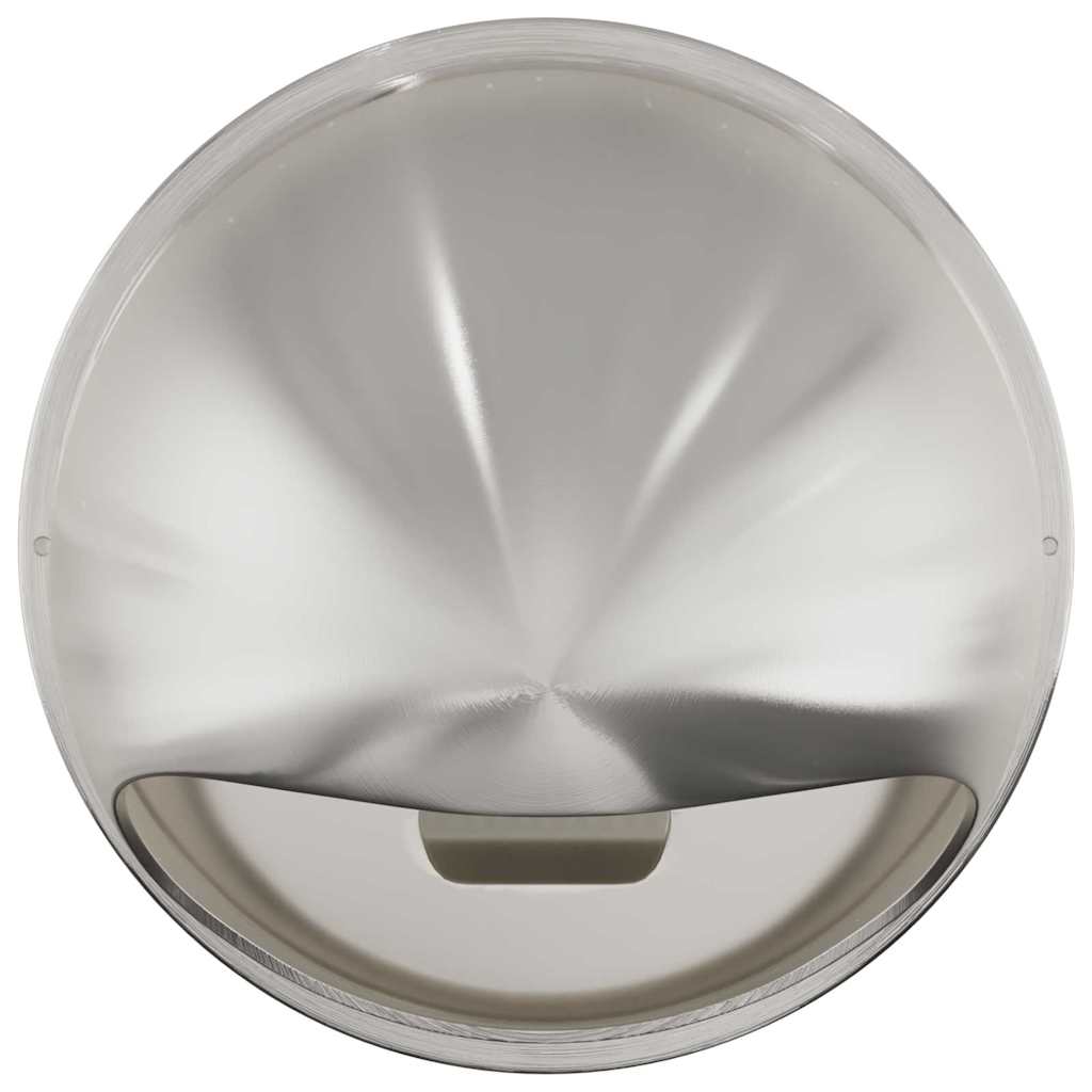 Levegő szellőzőfedél 2 pcs ezüst 200 mm rozsdamentes acél