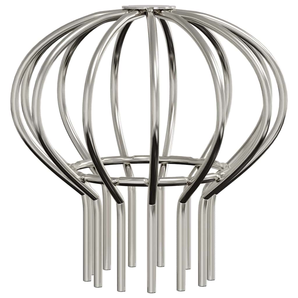 Cseppentő levélvédő 2 pcs ezüst 75 mm rozsdamentes acél