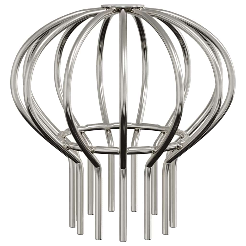 Cseppentő levélvédő 8 pcs ezüst 75 mm rozsdamentes acél