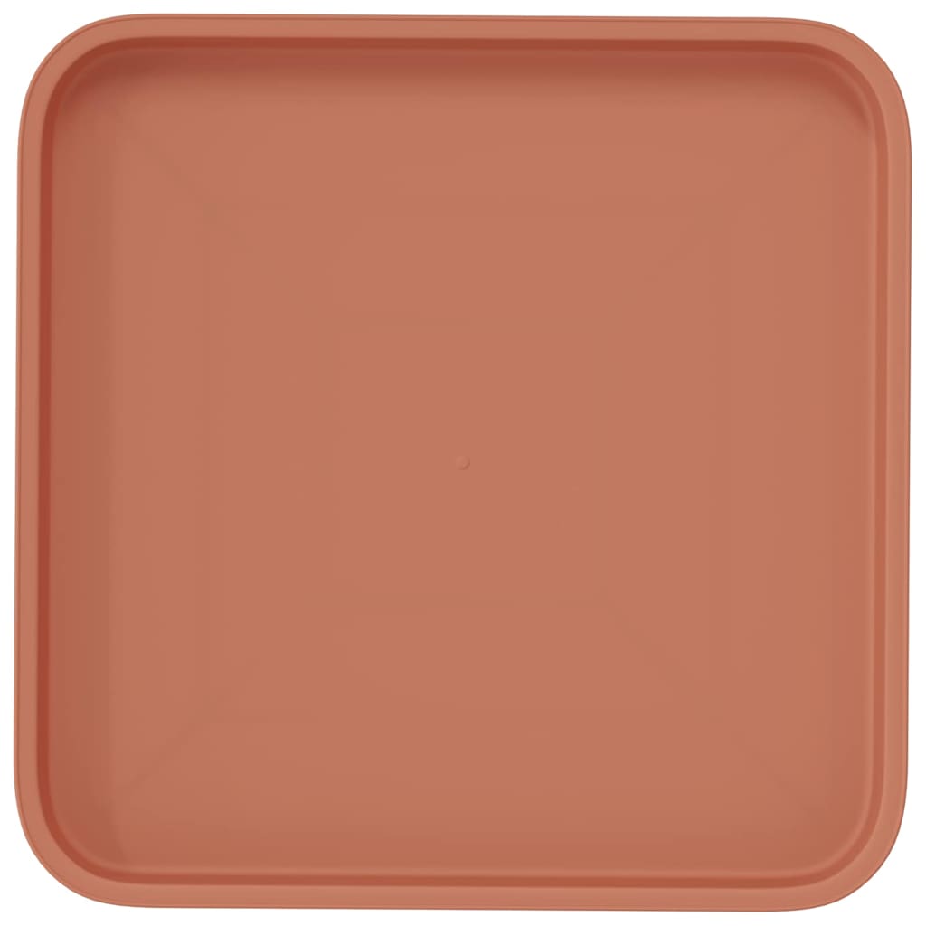 Négyzetes virágtálca 6 pcs tégla vörös 32 x 32 x 2,5 cm műanyag