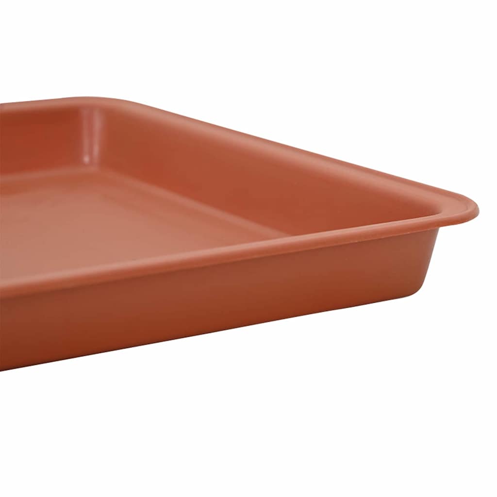 Négyzetes virágtálca 24 pcs tégla vörös 21 x 21 x 2 cm műanyag