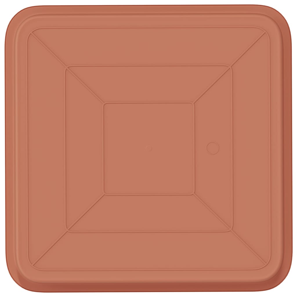 Négyzetes virágtálca 24 pcs tégla vörös 36 x 36 x 2.5 cm
