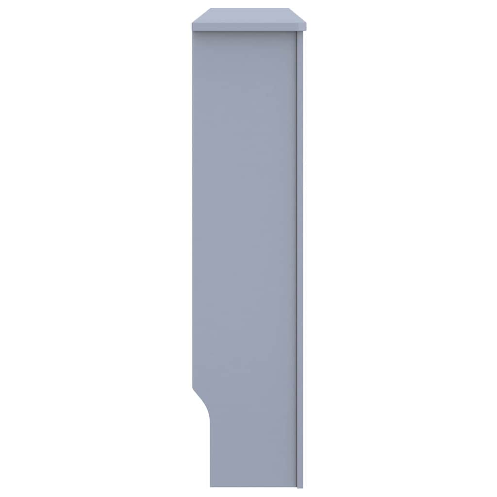 Radiátor fedezék 2 pcs szürke 112 x 19 x 81,5cm faanyag
