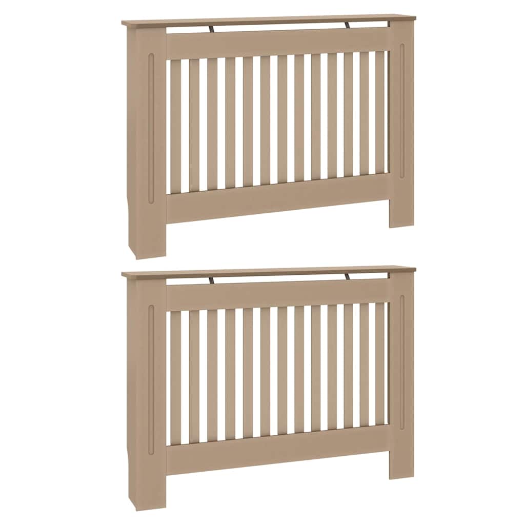 Radiátor fedezék 2 pcs sonoma tölgy 112 x 19 x 81,5cm faanyag