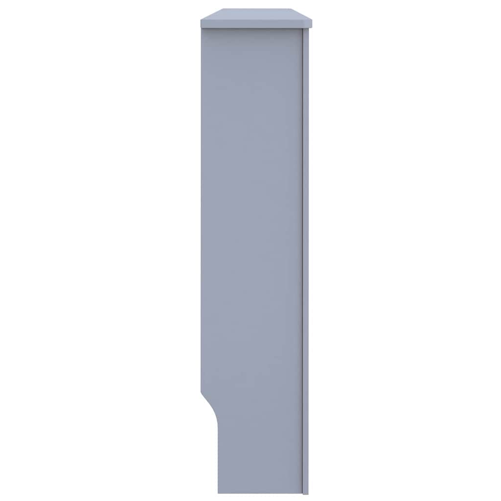 Radiátor fedezék 2 pcs szürke 152 x 19 x 81.5 cm faanyag