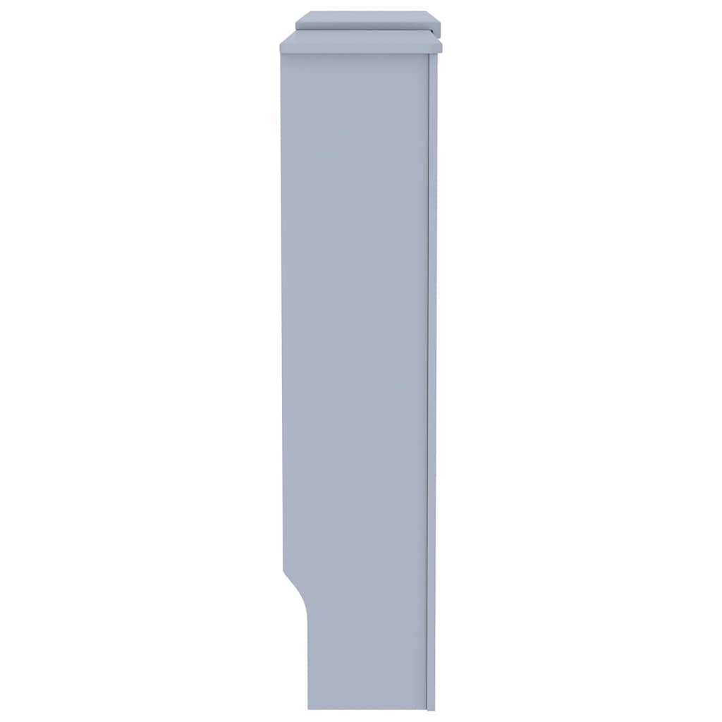 Radiátor fedezék 2 pcs szürke (142-205) x 20.5 x 81.5 cm