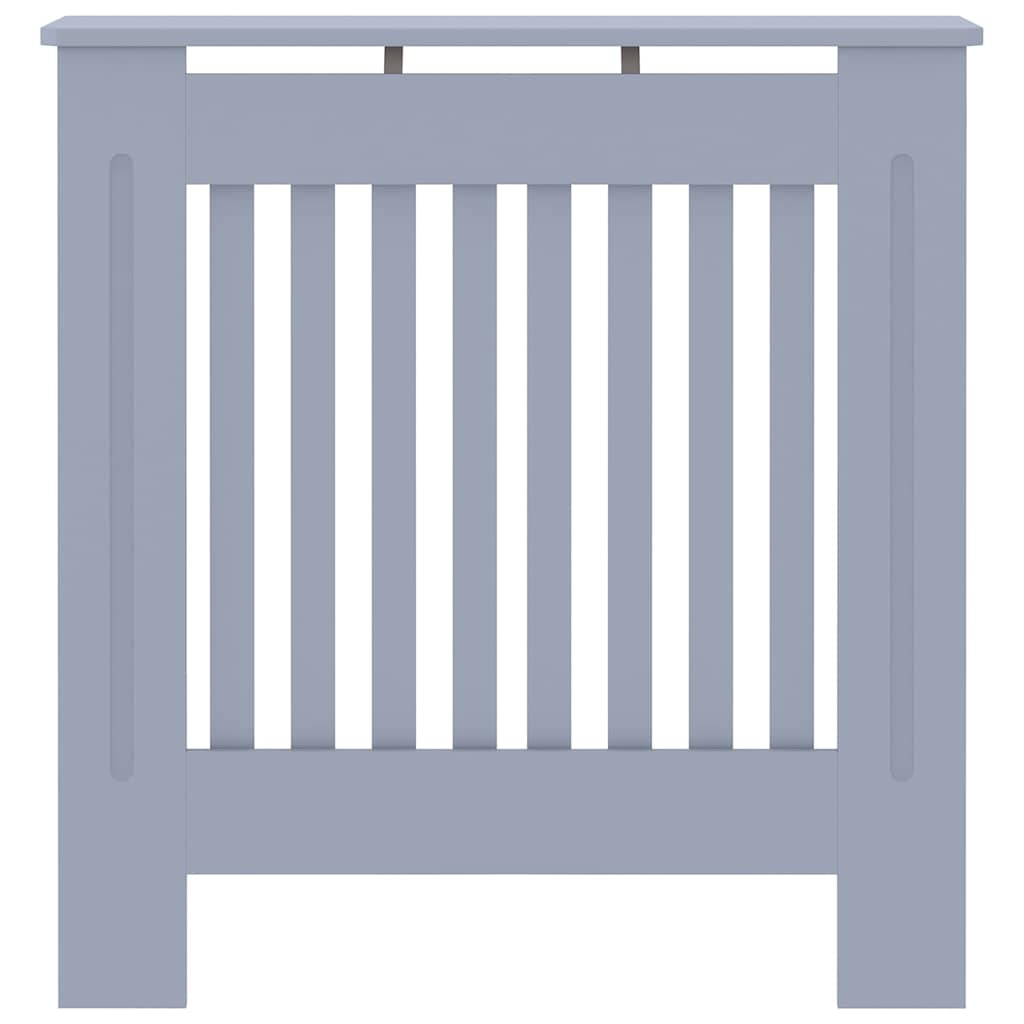 Radiátor fedezék 2 pcs szürke 78 x 19 x 81.5 cm faanyag