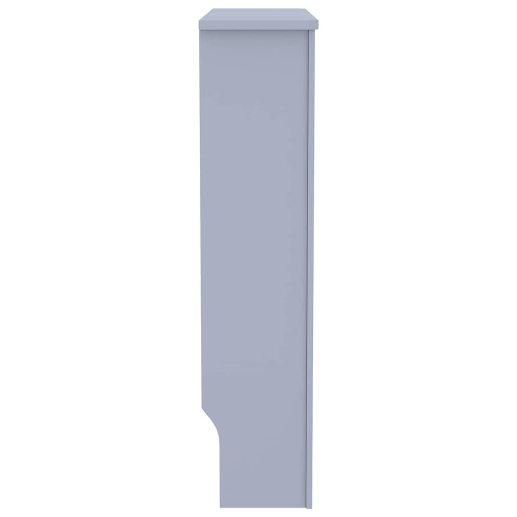 Radiátor fedezék 2 pcs szürke 78 x 19 x 81.5 cm faanyag
