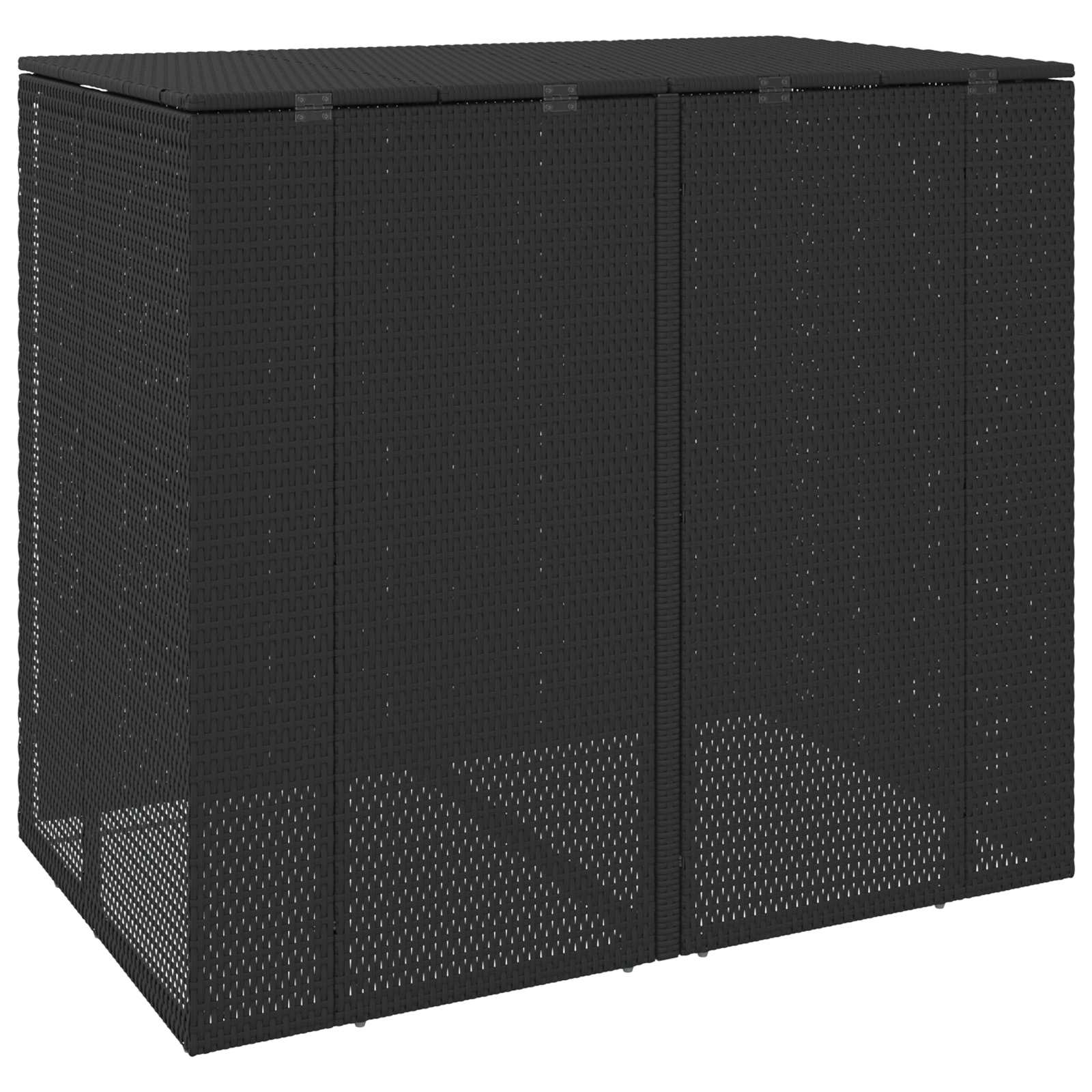 Kuka doboz 2 pcs fekete 130 x 80 x 115 cm polietilén
