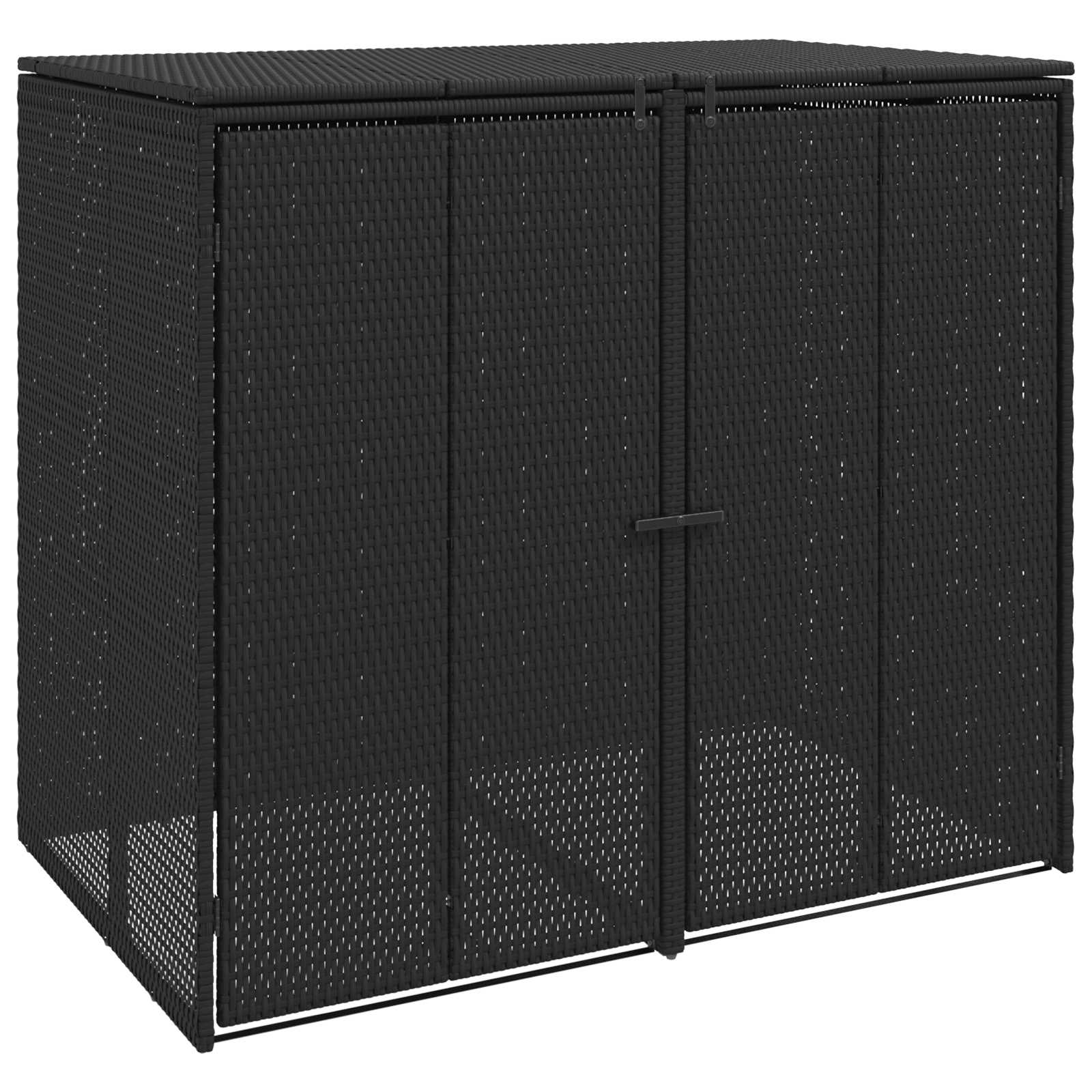 Kuka doboz 2 pcs fekete 130 x 80 x 115 cm polietilén