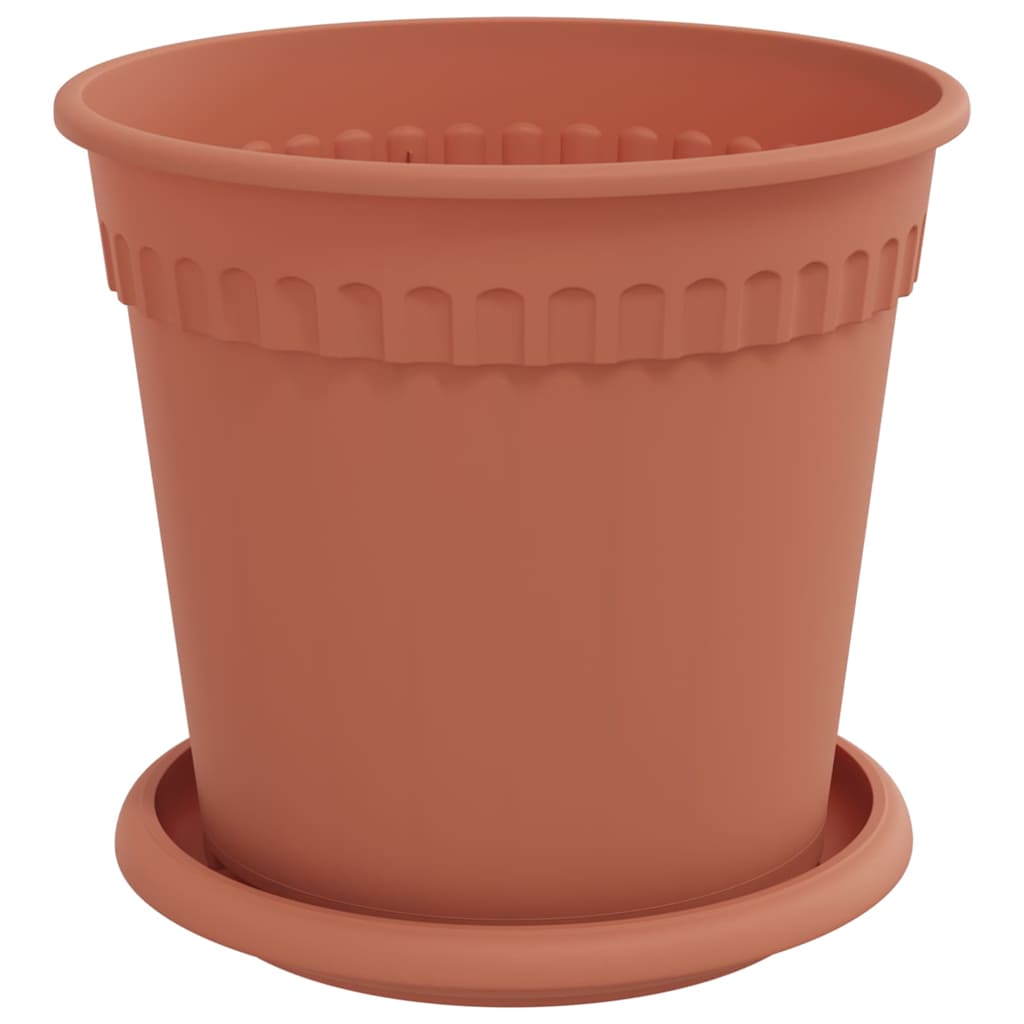 Növénycserép 24 pcs tégla vörös ø 17 x 14 cm műanyag