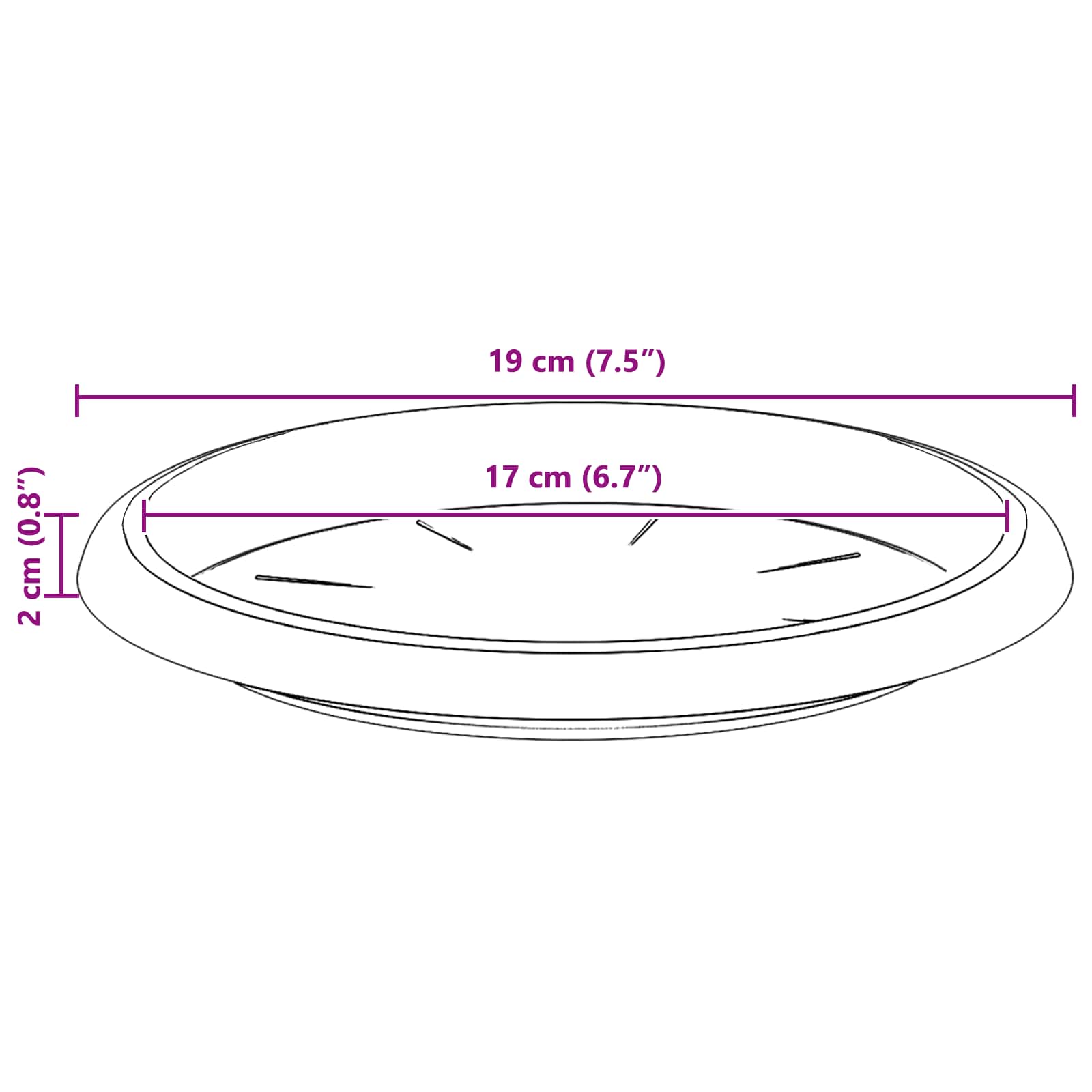 Növénycserép 24 pcs fekete ø 26 x 21.5 cm műanyag
