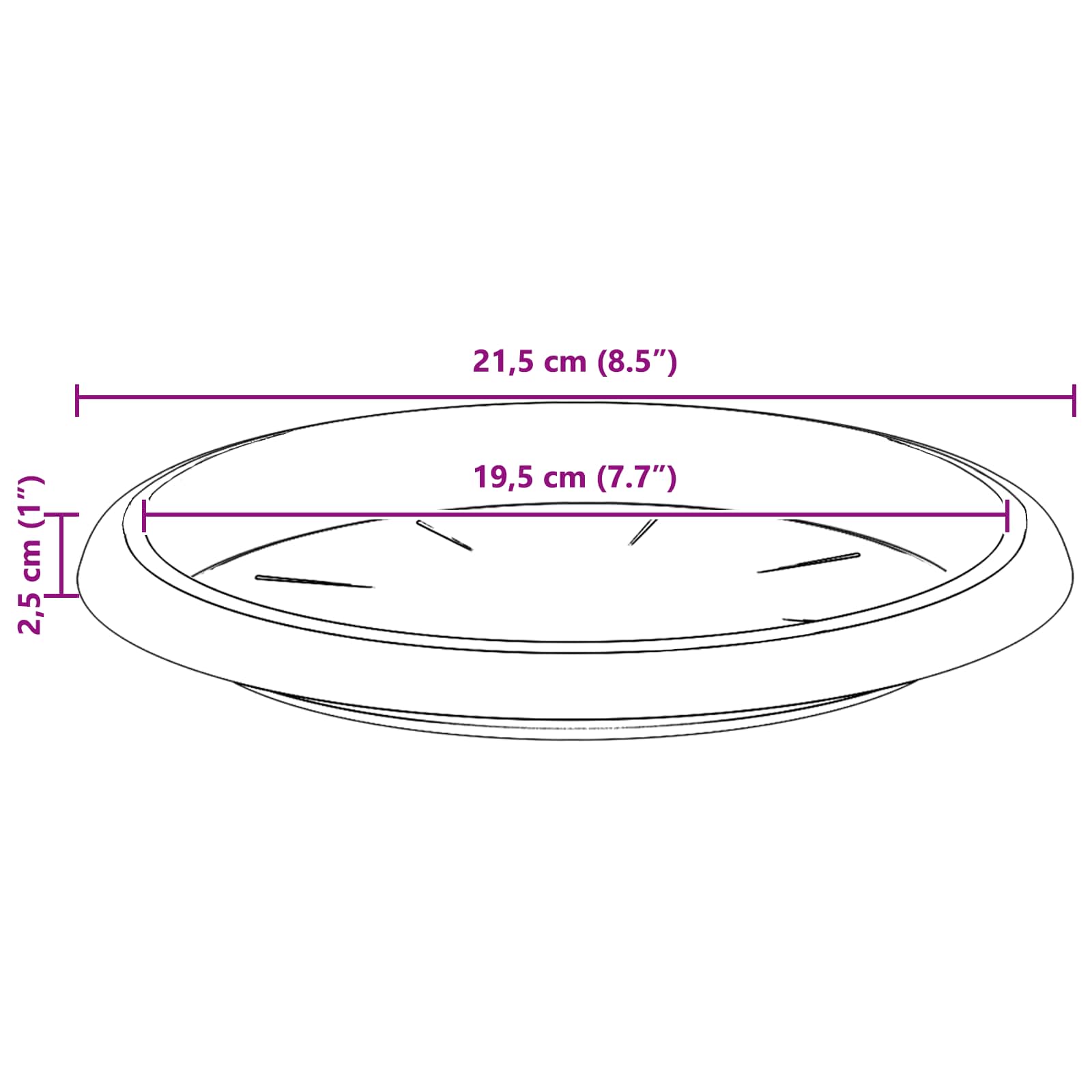 Növénycserép 24 pcs fekete ø 30 x 25 cm műanyag