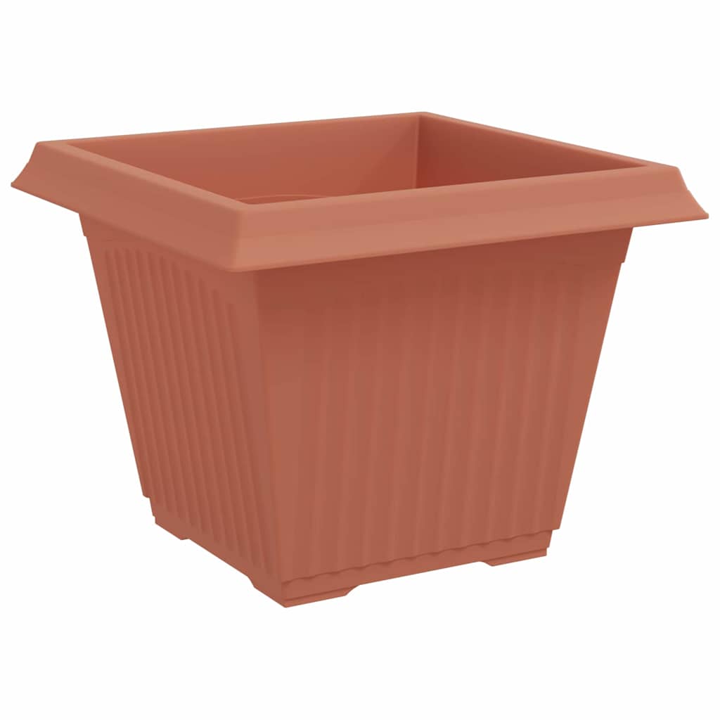 Növénycserép 6 pcs tégla vörös 43 x 43 x 33,5 cm műanyag