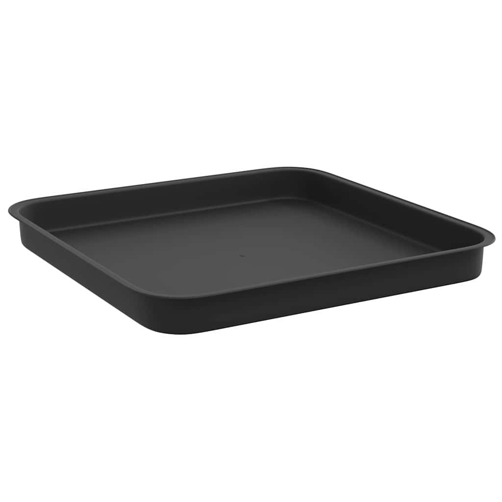 Növénycserép 24 pcs fekete 28,5 x 28,5 x 22 cm műanyag