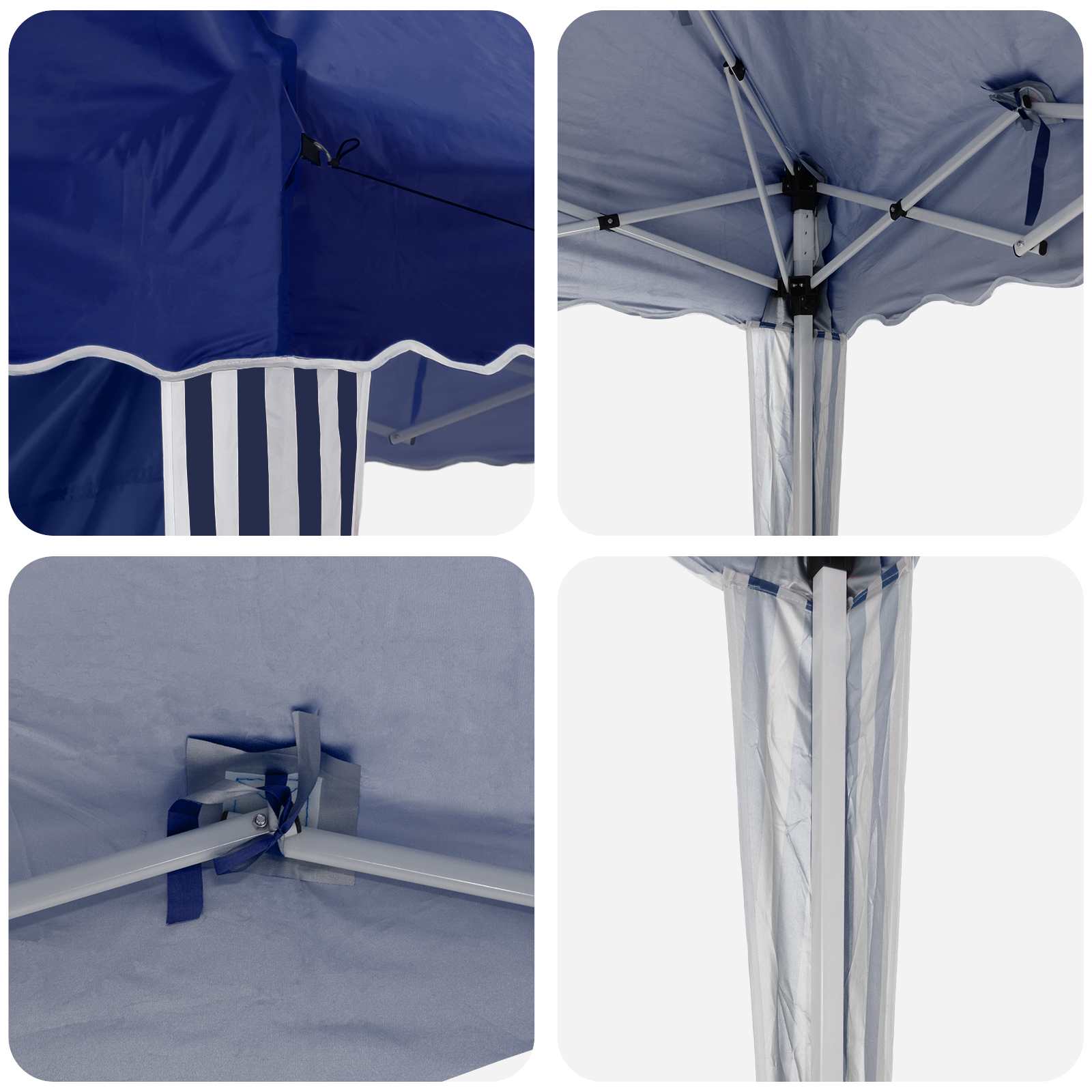 Parti sátor kék 288 x 288 x 245 cm oxford szövet