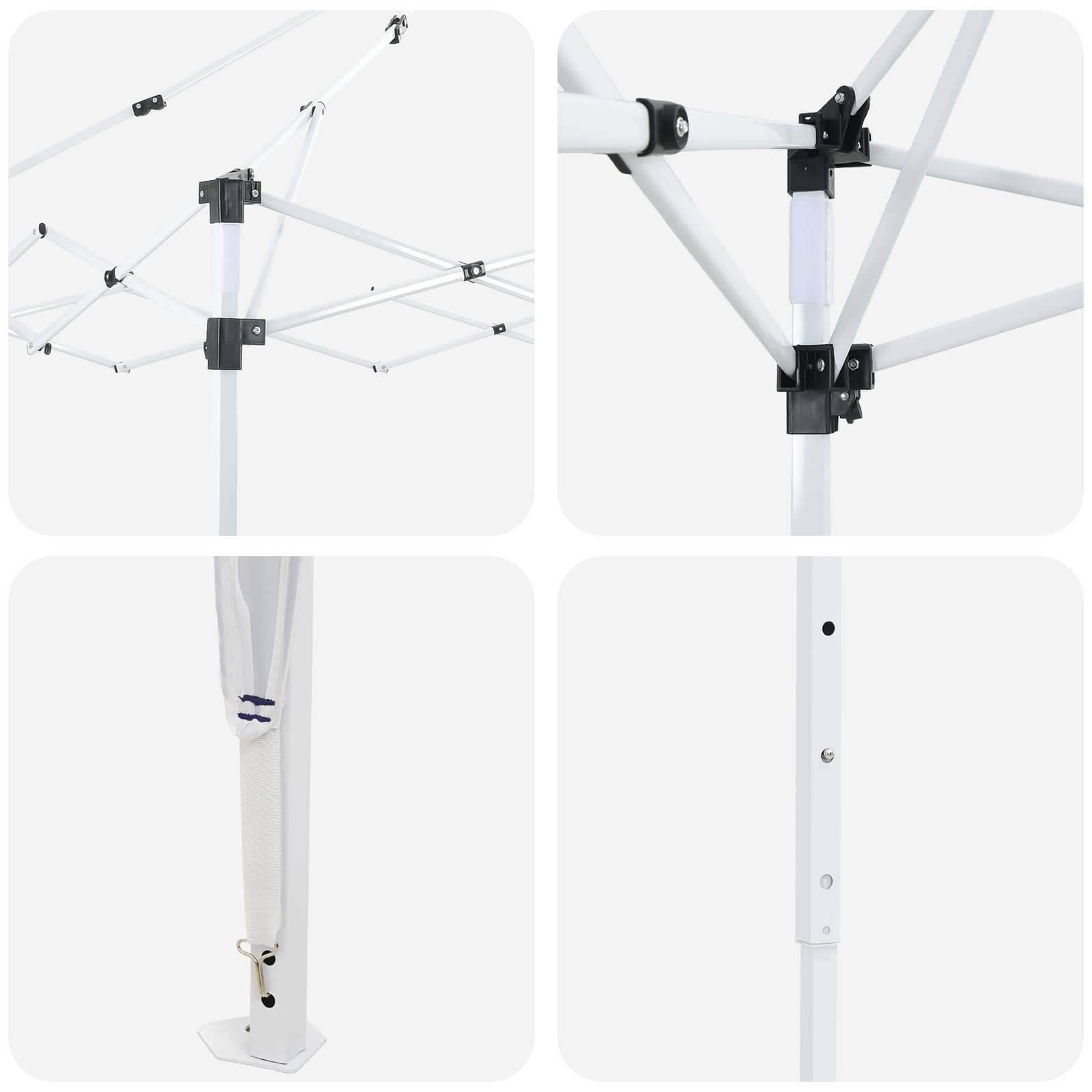 Parti sátor kék 288 x 288 x 245 cm oxford szövet