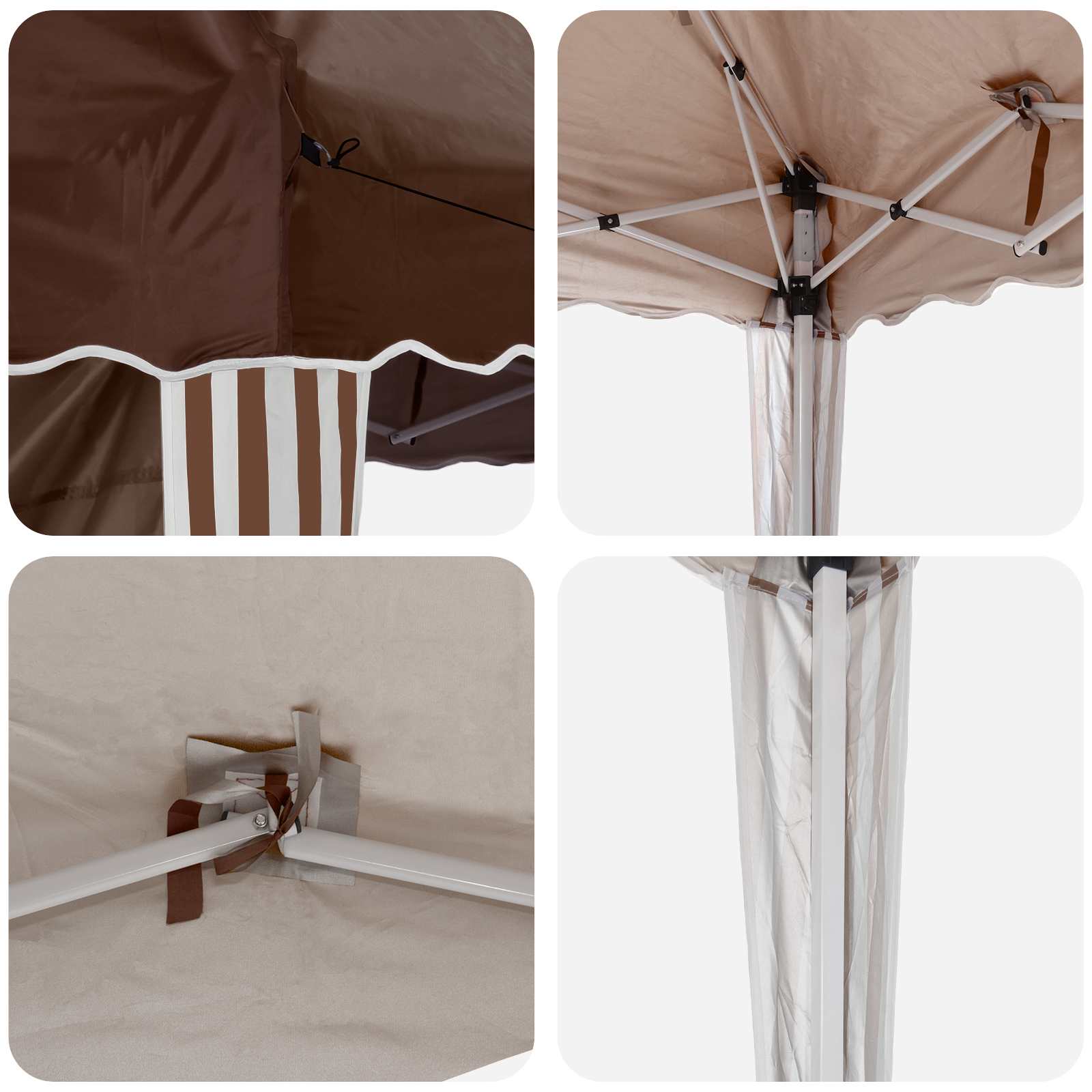 Parti sátor barna 288 x 288 x 245 cm oxford szövet