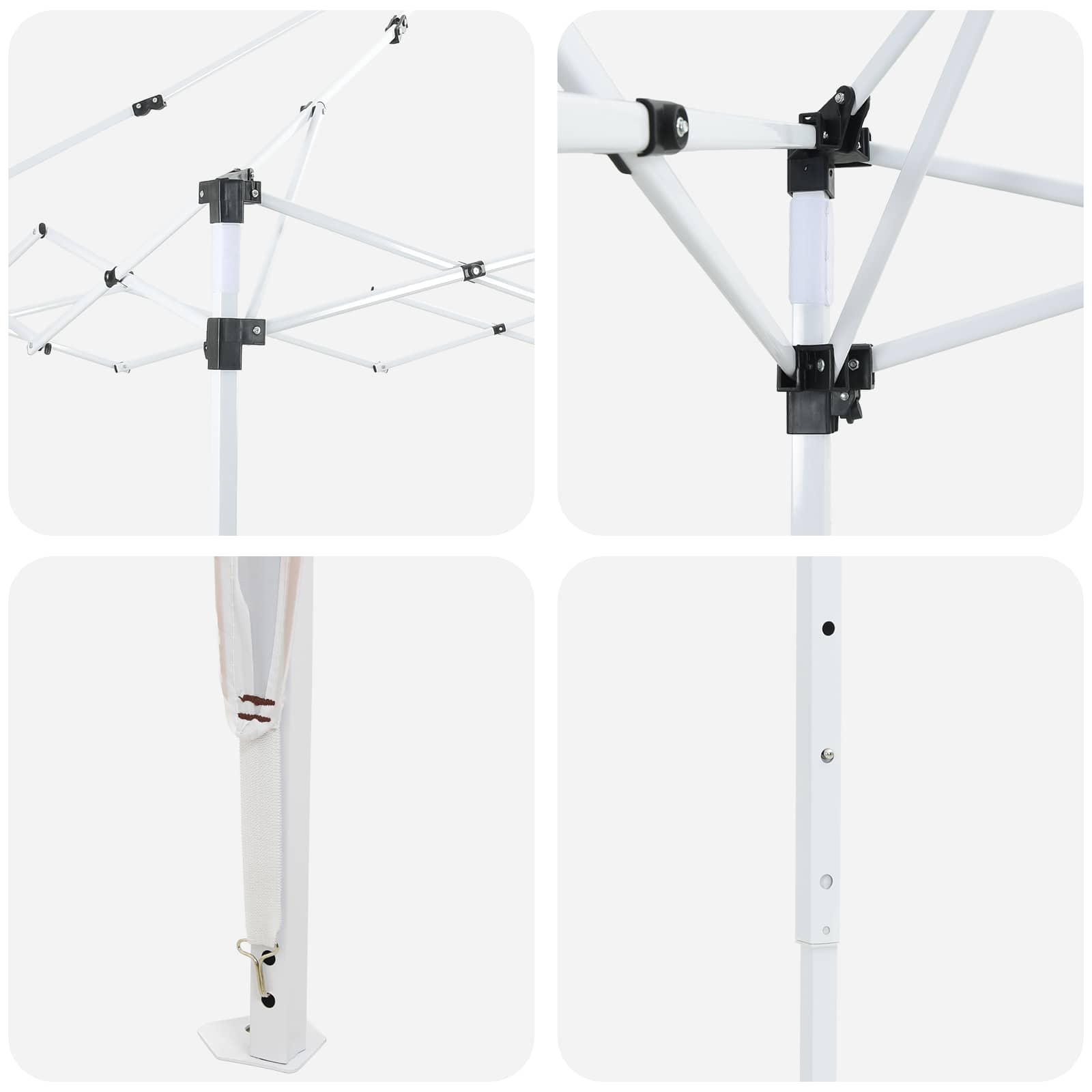 Parti sátor barna 288 x 288 x 245 cm oxford szövet