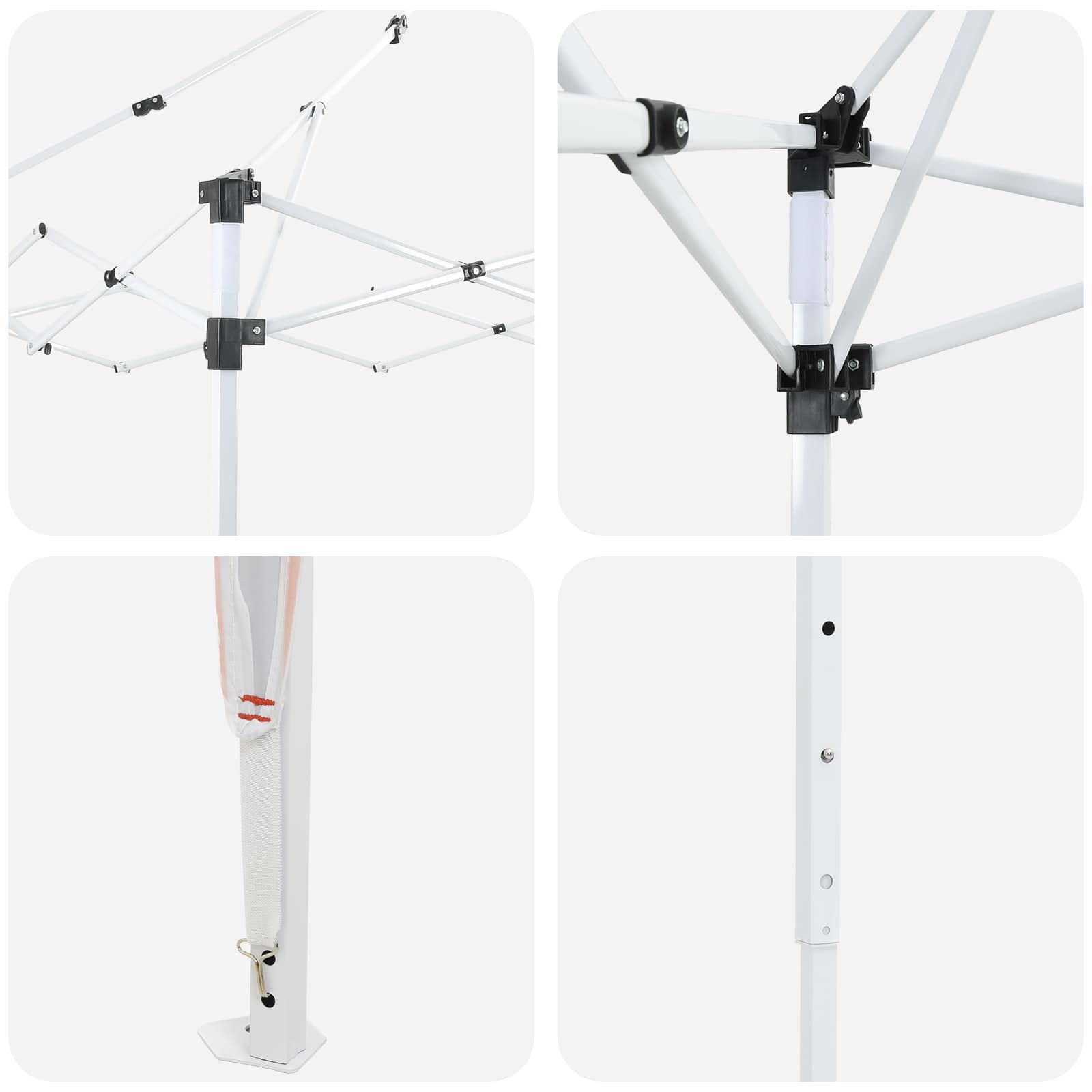 Parti sátor terrakotta 288 x 288 x 245 cm oxford szövet