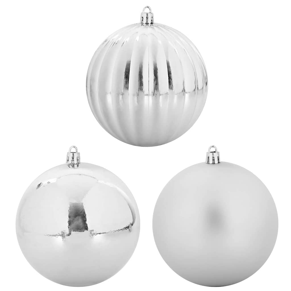 Karácsonyi díszgömb készlet 9 pcs ezüst Karácsonyi díszgömb készlet 9 pcs ezüst