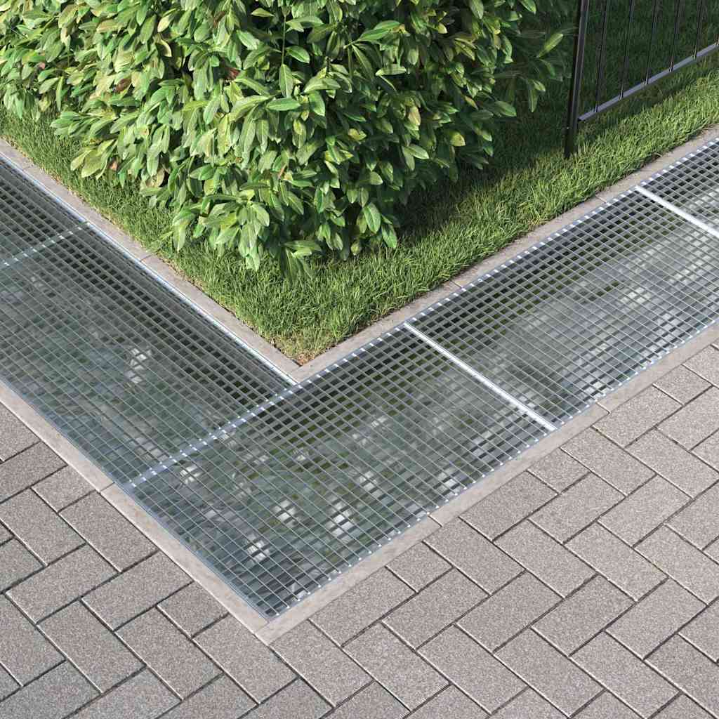 Rács ezüst 30 x 30 x 2 cm forró-galvanizált acél