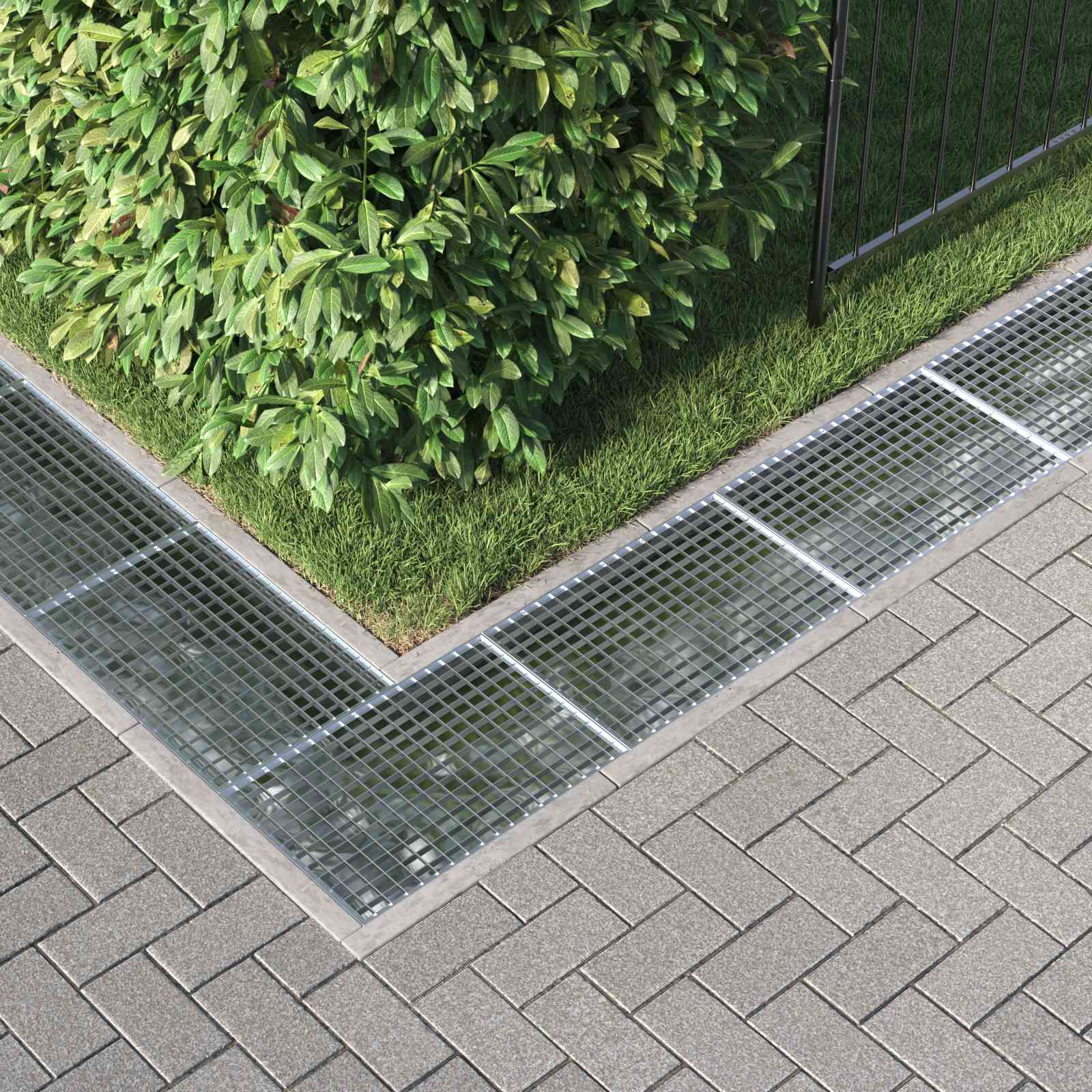 Rács ezüst 60 x 40 x 2 cm forró-galvanizált acél