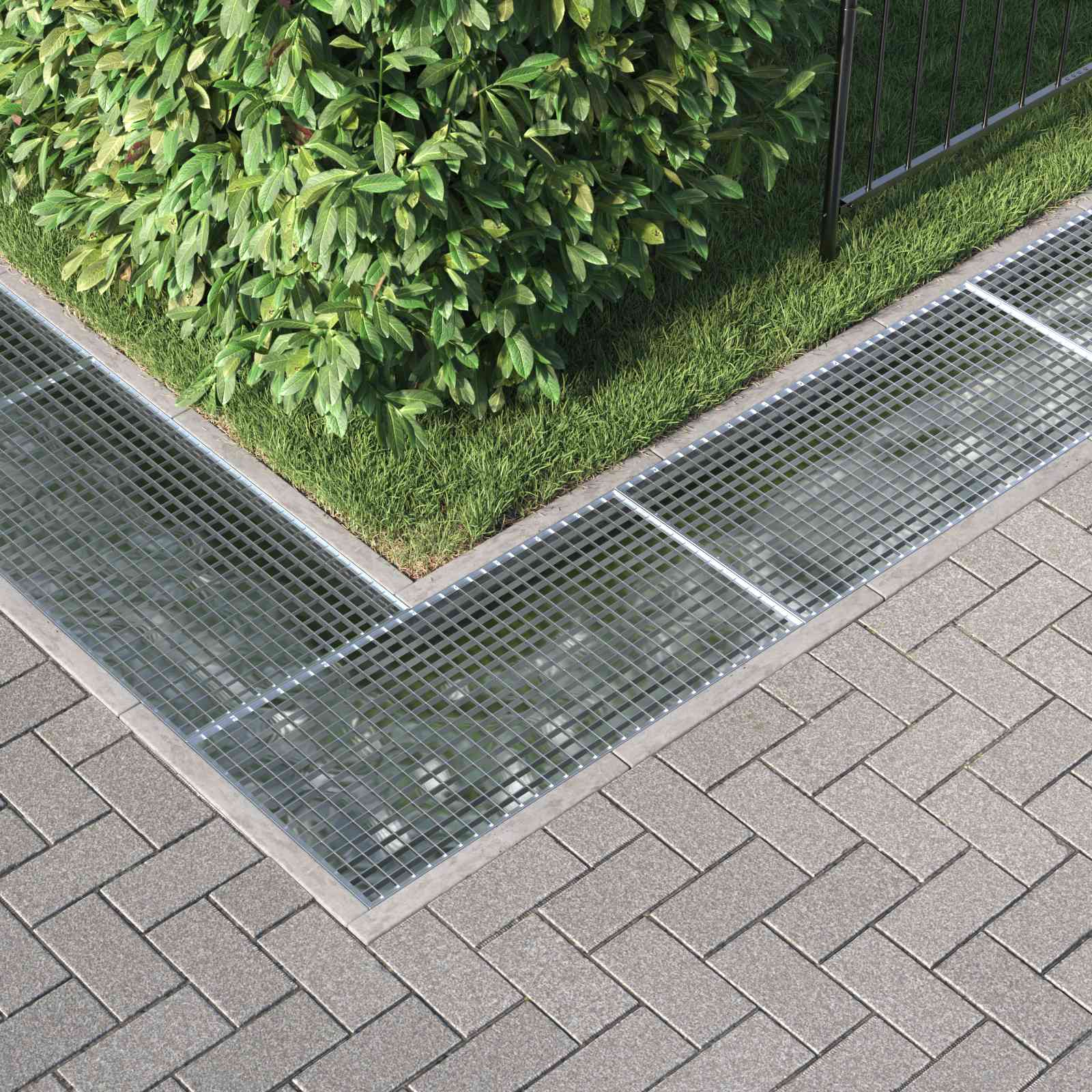 Rács ezüst 100 x 50 x 2 cm forró-galvanizált acél