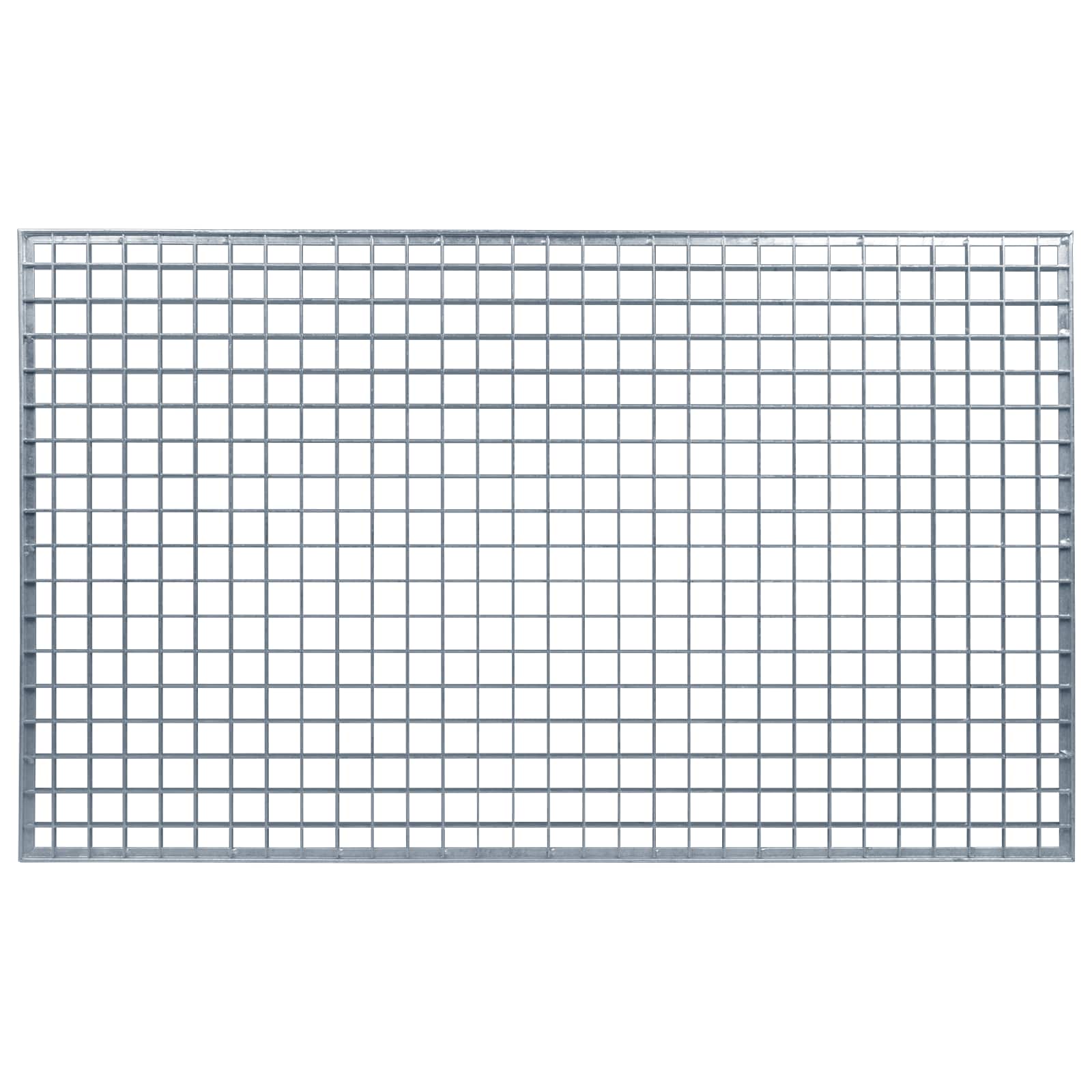 Rács ezüst 100 x 60 x 2 cm forró-galvanizált acél