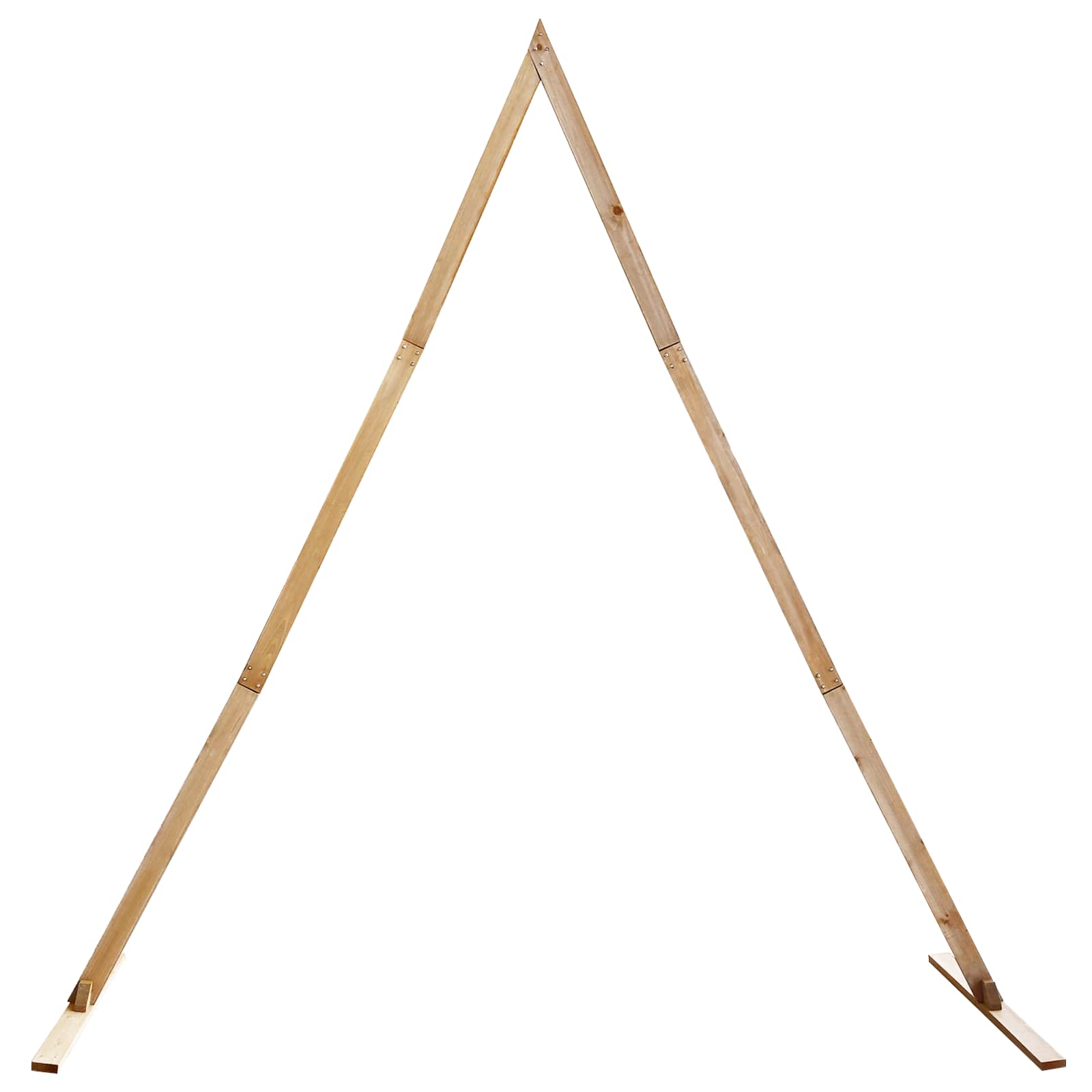 Esküvői ív világos barna 202 x 95 x 254 cm tömör fenyőfa