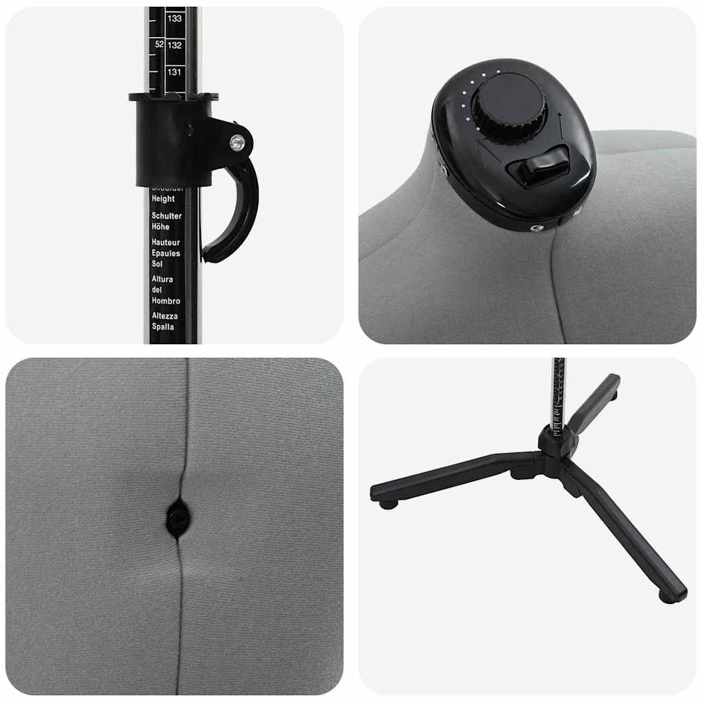 Állítható ruha forma női szürke 37,5-45,5 inch szövet