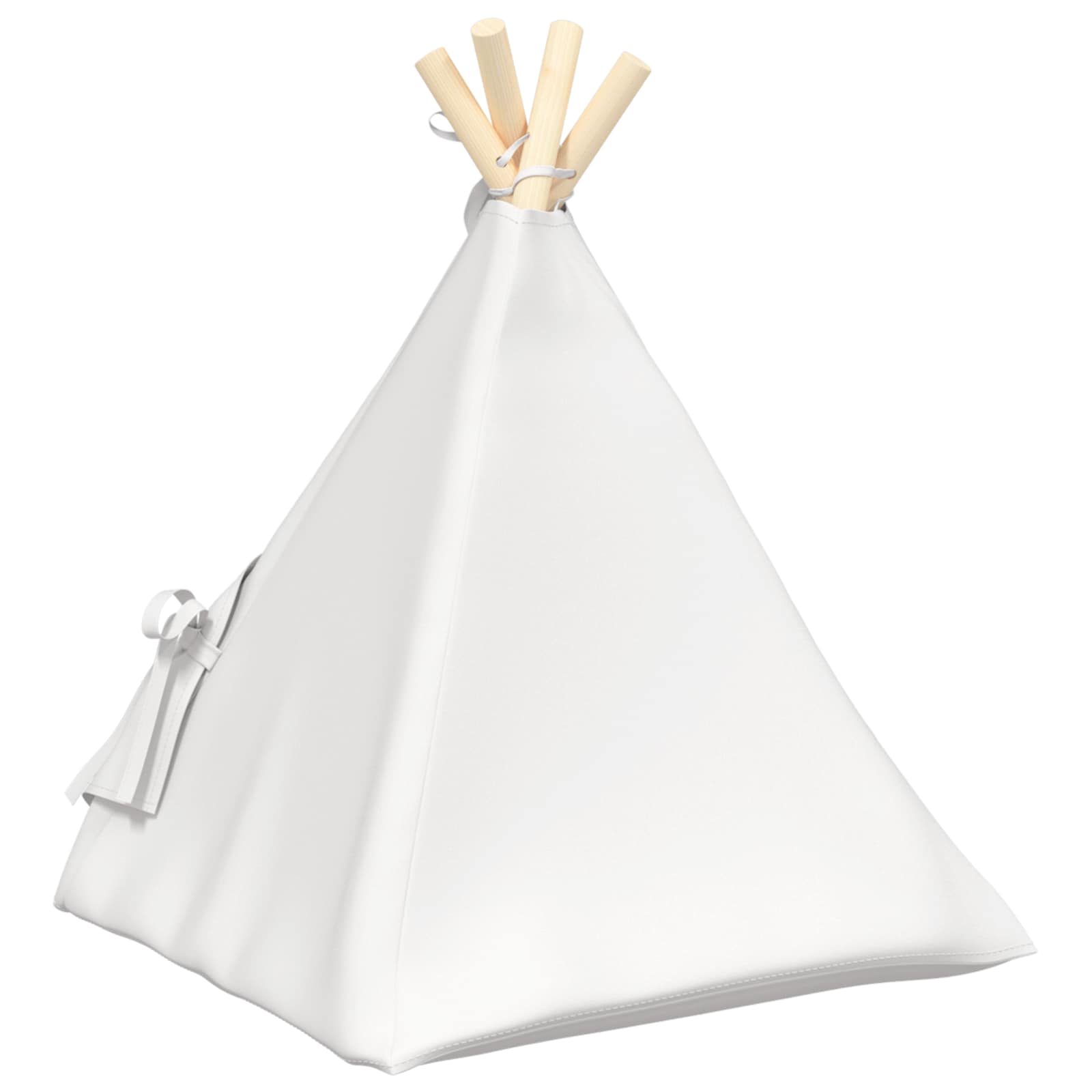 Kiskedvenc teepee párnával fehér 40 x 40 x 50 cm poliészter