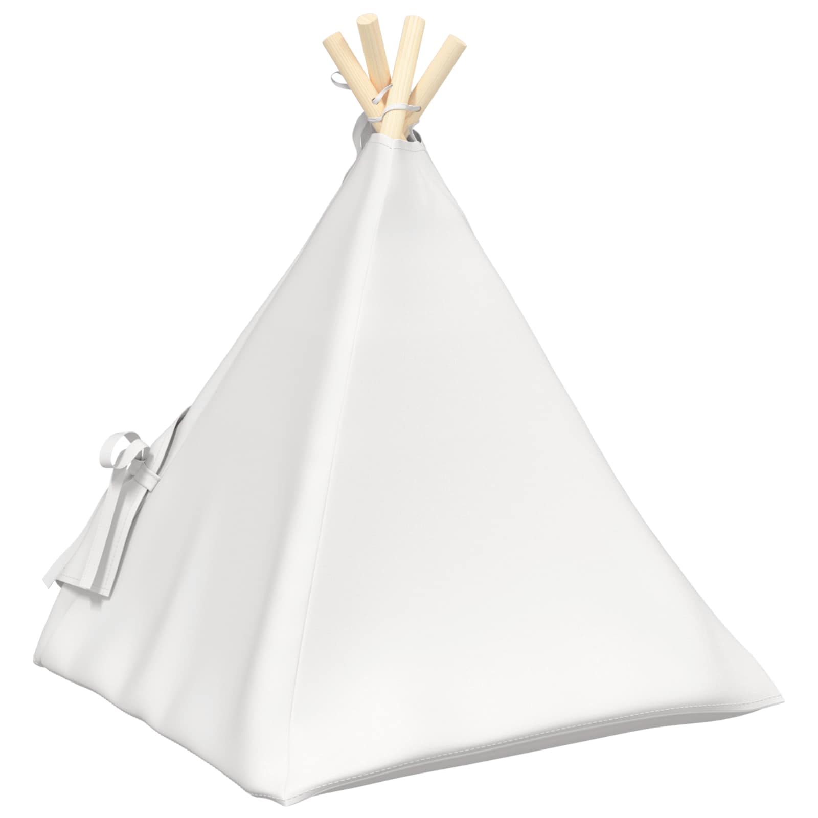 Kiskedvenc teepee párnával fehér 50 x 50 x 60 cm poliészter