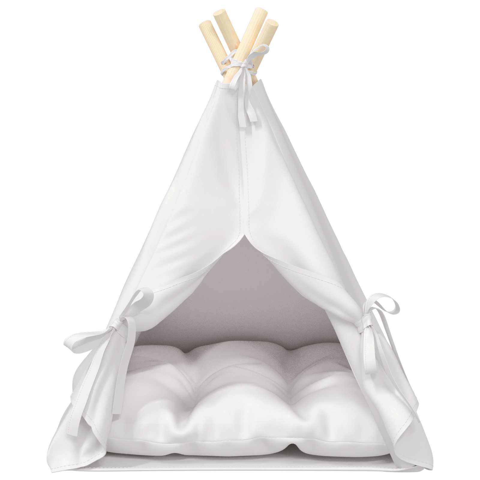 Kiskedvenc teepee párnával fehér 50 x 50 x 60 cm poliészter