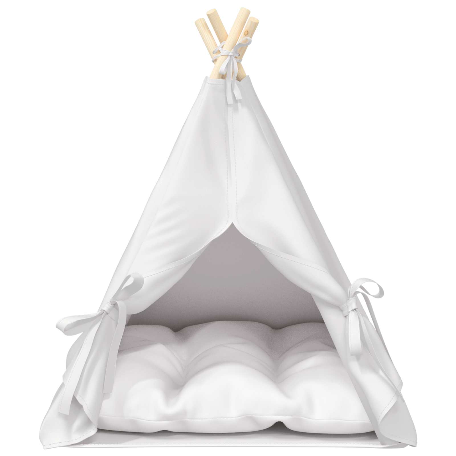 Kiskedvenc teepee párnával fehér 60 x 60 x 70 cm poliészter