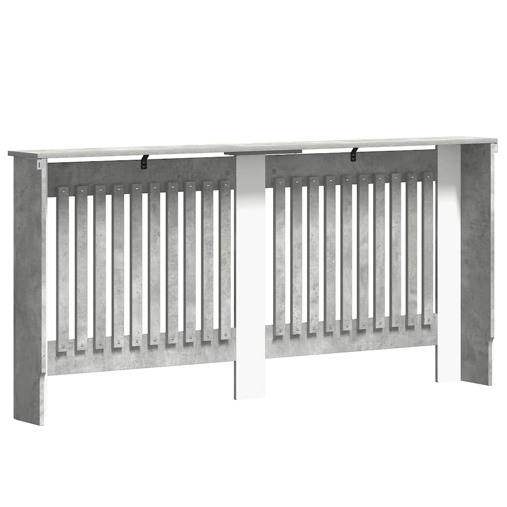 Radiátor fedezék beton szürke 172 x 19 x 81,5 cm faanyag
