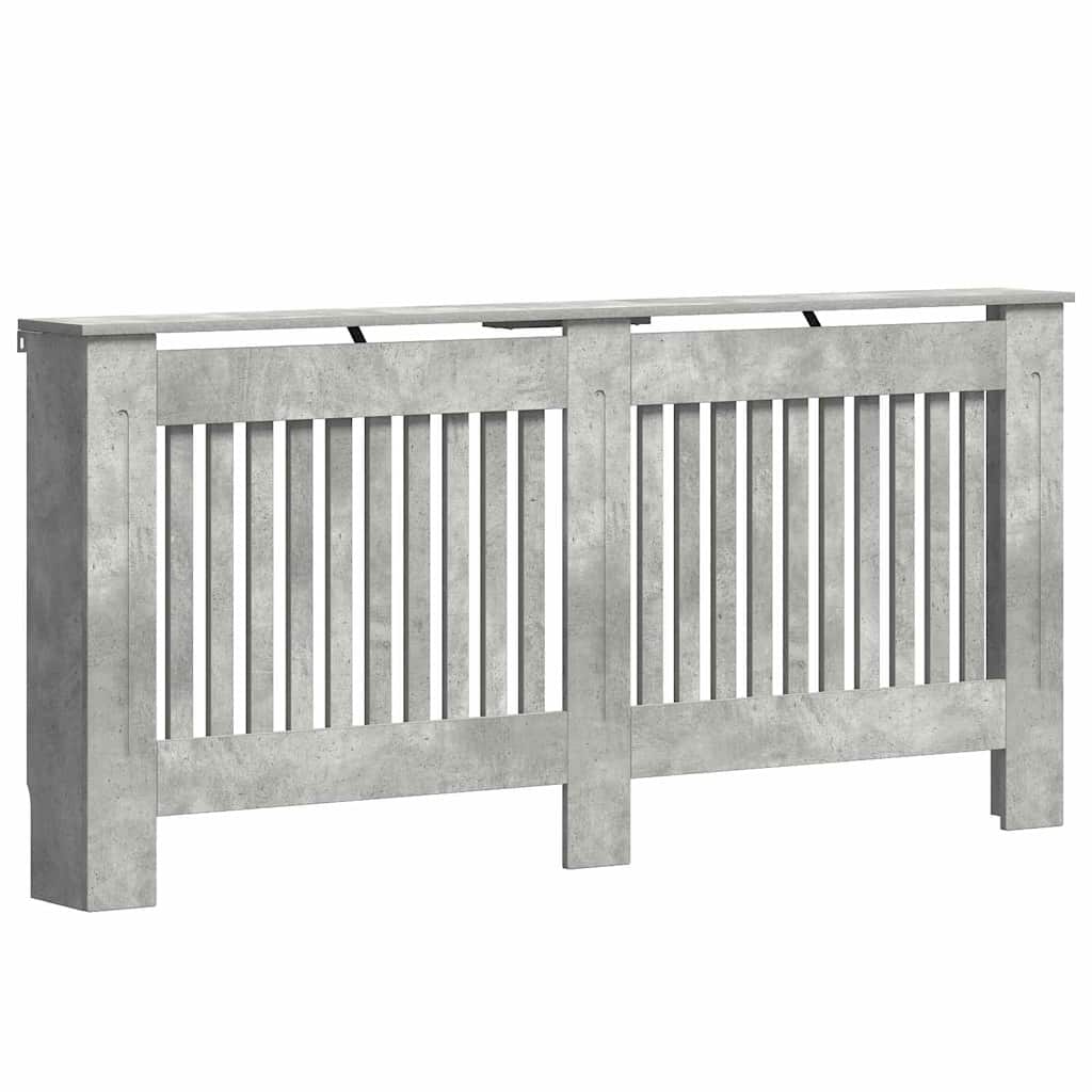 Radiátor fedezék beton szürke 172 x 19 x 81,5 cm faanyag