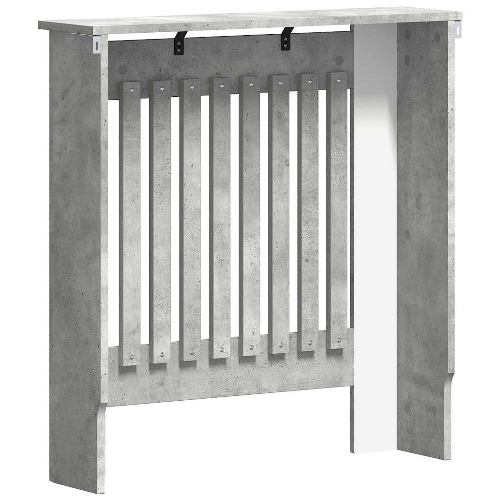 Radiátor fedezék beton szürke 78 x 19 x 81,5 cm faanyag