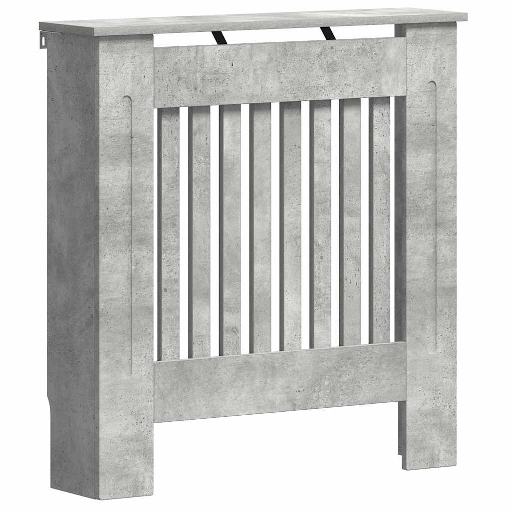 Radiátor fedezék beton szürke 78 x 19 x 81,5 cm faanyag