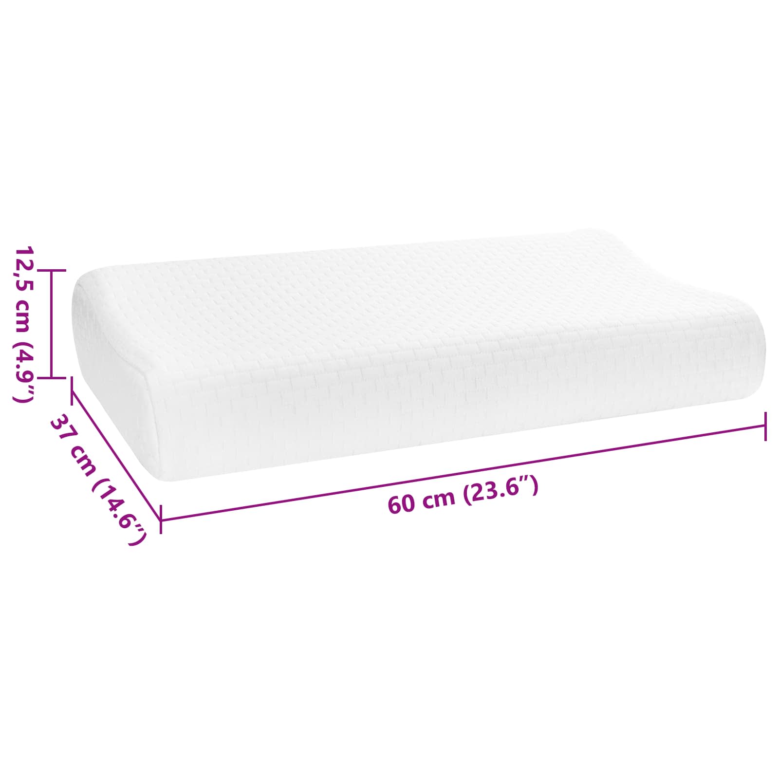 Alvó párna egyszínű 60 x 37 x 12 cm