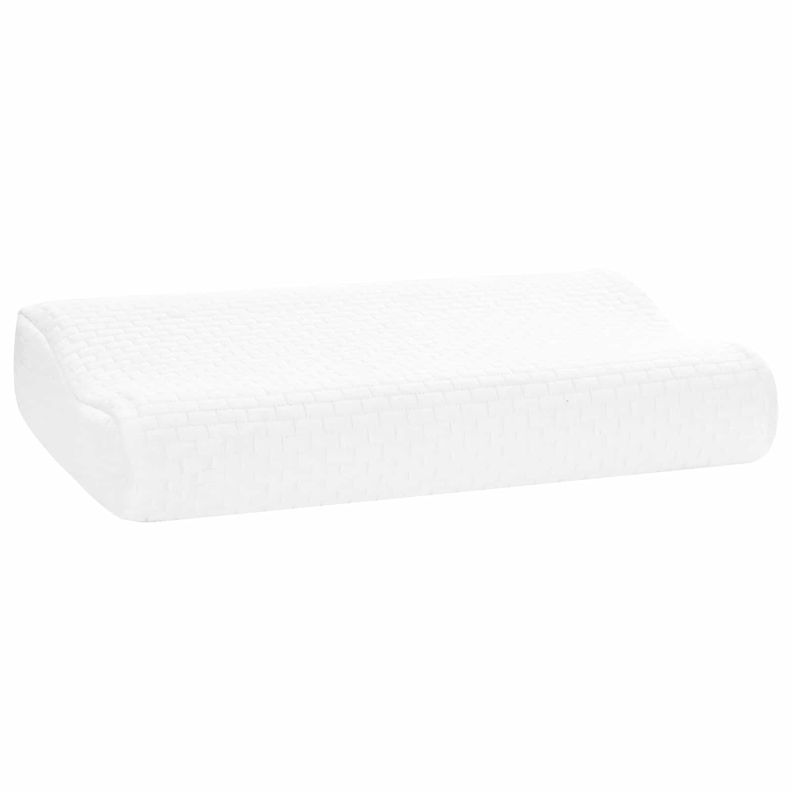 Alvó párna egyszínű fehér 50 x 30 x 10,5 cm memóriahab